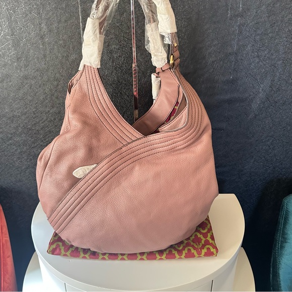 🔵 orYany Tessal Leather Shoulder Bag  with Dust Custer NWT - Picture 9 of 9